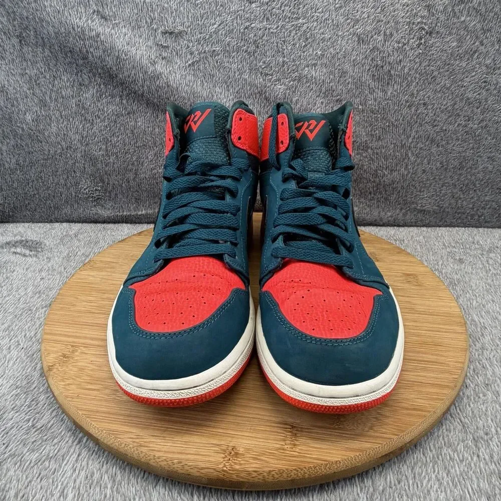 Jordan Shoes Mens Size 9.5 Teal Red Mid Top Basketball Sneakers 332550-312
